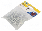Rivet | aluminium | Rivet diam: 4mm | L.rivet: 12mm | 100pcs.