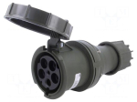 Connector: AC supply 3-phase | socket | female | 125A | 400VAC | IP67