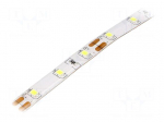 LED tape | white cold | 2835 | LED/m: 60 | 8mm | IP54 | 120&deg; | 12W/m | 12VDC