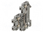 Splice terminal: rail | UTTB | 24A | 800V | for DIN rail mounting