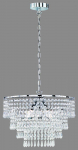 Trio Orient chandelier 42 cm 3xE14 chrome gaismeklis R13473006 4017807195316