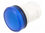 Control lamp | 22mm | 45 | &Oslash;22.3mm | IP66,IP67,IP69K | blue | Kind: flat