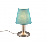 TRIO-Lighting Mats II table lamp E14 turquoise gaismeklis