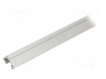 Profiles for LED modules | silver | L: 1m | 45-ALU | aluminium