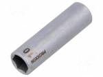 Socket | socket spanner | HEX 10mm | 1/4" | Socket: 6-angles