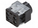 Contact block | 61 | connectors | Contacts: NC x2 | 250VAC | 5A