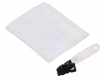 Badge holder | ESD | 10pcs | Features: flexible | horizontal