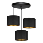 Uued tooted // KYLO 3P E27, lampa wisząca, max. 3x60W, czarna, okrągła
