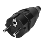 Uued tooted // Wtyczka warsztatowa 2P+Z Uni-Schuko, czarna, 24 szt.