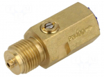 Snubber adjustable | G 1/2" | brass | max.120&deg;C