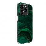 Back panel cover Evelatus Apple iPhone 15 Pro Max PC Customized Print Design Marble Green