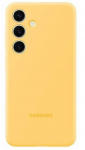 Back panel cover Samsung - Galaxy S24 Silicone Cover Case Yellow