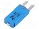 Fuse: thermal | 15A | 28VDC | automotive | 12.45mm