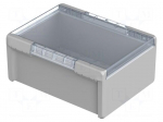 Enclosure: multipurpose | X: 284mm | Y: 364mm | Z: 160mm | BOCUBE | grey
