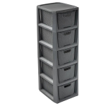 Furniture sections and sets // Kontorim&ouml;&ouml;bel // Regał z 5 koszykami BranQ antracyt