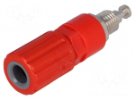 Laboratory connector: 4mm banana | socket | 30VAC | 60VDC | 36A | red