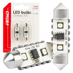 Autolambid, Mootorratta ja traktori valgustid // Autolambid, Mootorratta ja traktori valgustid // Żar&oacute;wki led canbus festoon c5w 2smd 3838 39mm white 12v 24v amio-04249