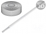 Wire | LifY-Toy | stranded | Cu | 0.04mm2 | PVC | white | 60V | 10m | Class: 5