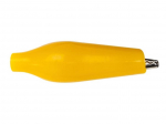 ALLIGATOR CLIP WITH BOOT 27mm - YELLOW