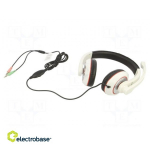 Mikrofoniga k&otilde;rvaklapid | valge, must | Tungraud 3,5mm x2 | 1,8 miljonit