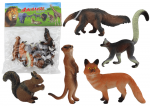 Zestaw Figurki Zwierząt Wiewi&oacute;rka Surykatka Mr&oacute;wkojad Lis Lemur 5 Szt.