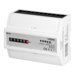 3-fazowy analogowy wskaźnik zużycia energii elektrycznej, 100A, 7 moduł&oacute;w, DIN TH-35mm