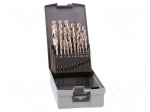 Drill set | for metal | high speed steel | plastic box | Pro | 25pcs.