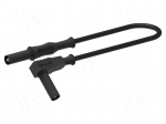 Test lead | 12A | banana plug 4mm,angular banana plug 4mm | Len: 1m