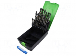 Drill set | for metal | high speed steel HSS-TiaIN | 1&divide;13mm | 34pcs.