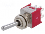 Switch: toggle | Pos: 2 | DPDT | ON-ON | 3A/125VAC | 3A/28VDC | -30&divide;85&deg;C