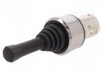 Switch: joystick | Stabl.pos: 1 | 22mm | black | Illumin: none | IP67