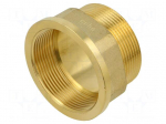 Splice terminal: extension | male-female,hexagonal | brass CW617N