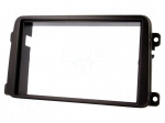 Radio mounting frame | VW | 2 DIN | black