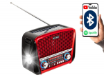 Audio- ja HiFi-s&uuml;steemid // Radio , Muud heliseadmed // 77-556# Radio przenośne analogowe  am/fm bt blow ra17 solarne czerwone