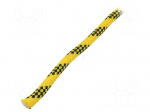 Rope | polypropylene | &Oslash;rope: 10mm | L: 25m | with a core | yellow