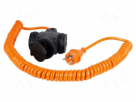 Extension lead | 3G1.5mm2 | PUR | orange | Sockets no: 3 | 16A