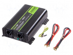 Converter: DC/AC | 2kW | Uout: 230VAC | Out: AC sockets 230V | 90% | 12V