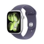 Apple Watch Series 11&Acirc; GPS + Cellular 46mm Silver Aluminium Case with Purple Fog Sport Band - M/L
