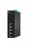 LevelOne Hilbert 6-Port Industrial Gigabit Smart Lite Switch, 4x RJ45, 2x SFP