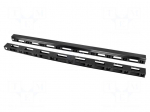 Cable organizer | 42U | black | vertical