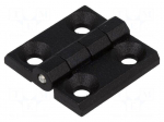 Hinge | Width: 30mm | zinc and aluminium alloy | black | H: 30mm