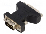 Adapter | D-Sub 15pin plug,DVI-I (24+5) socket,VGA male | black