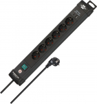 Brennenstuhl 1951160608 power extension 3 m 6 AC outlet(s) Indoor Black
