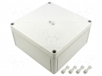 Enclosure: multipurpose | X: 180mm | Y: 182mm | Z: 90mm | TK PC | grey
