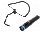 Torch: LED | IPX8 | L: 126.5mm | &Oslash;: 26.4mm | diving | laser pointer