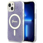 Guess GUHMP14MH4STU Hardcase 4G MagSafe for iPhone 14 Plus / 15 Plus 6.7" / purple