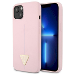 Guess GUHCP13SSLTGU Silicone Triangle Hardcase for iPhone 13 mini 5,4" / purple