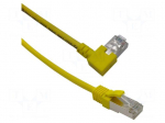 Patch cord | F/UTP | Cat 6 | RJ45 plug,RJ45 left angled plug | Cu | 1m
