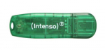 Intenso Rainbow Line 8GB USB 2.0 Flash Drive, Green, Up to 32 MB/s
