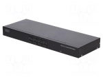 KVM switch | DC,PS/2 socket x2,USB A socket x2,VGA x9 | OUT: 8